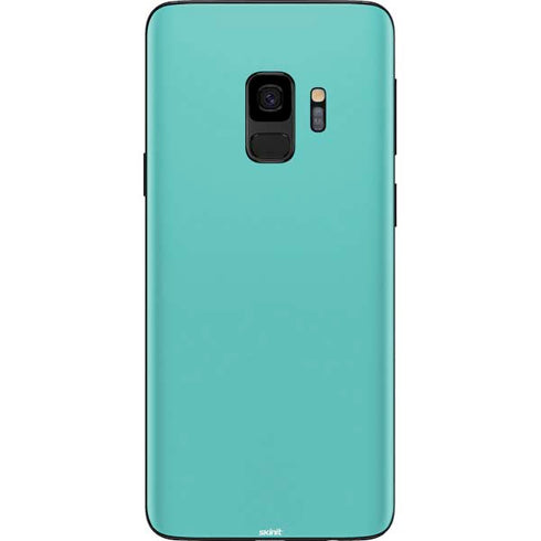Turquoise Blue Solid Galaxy S9 Skin